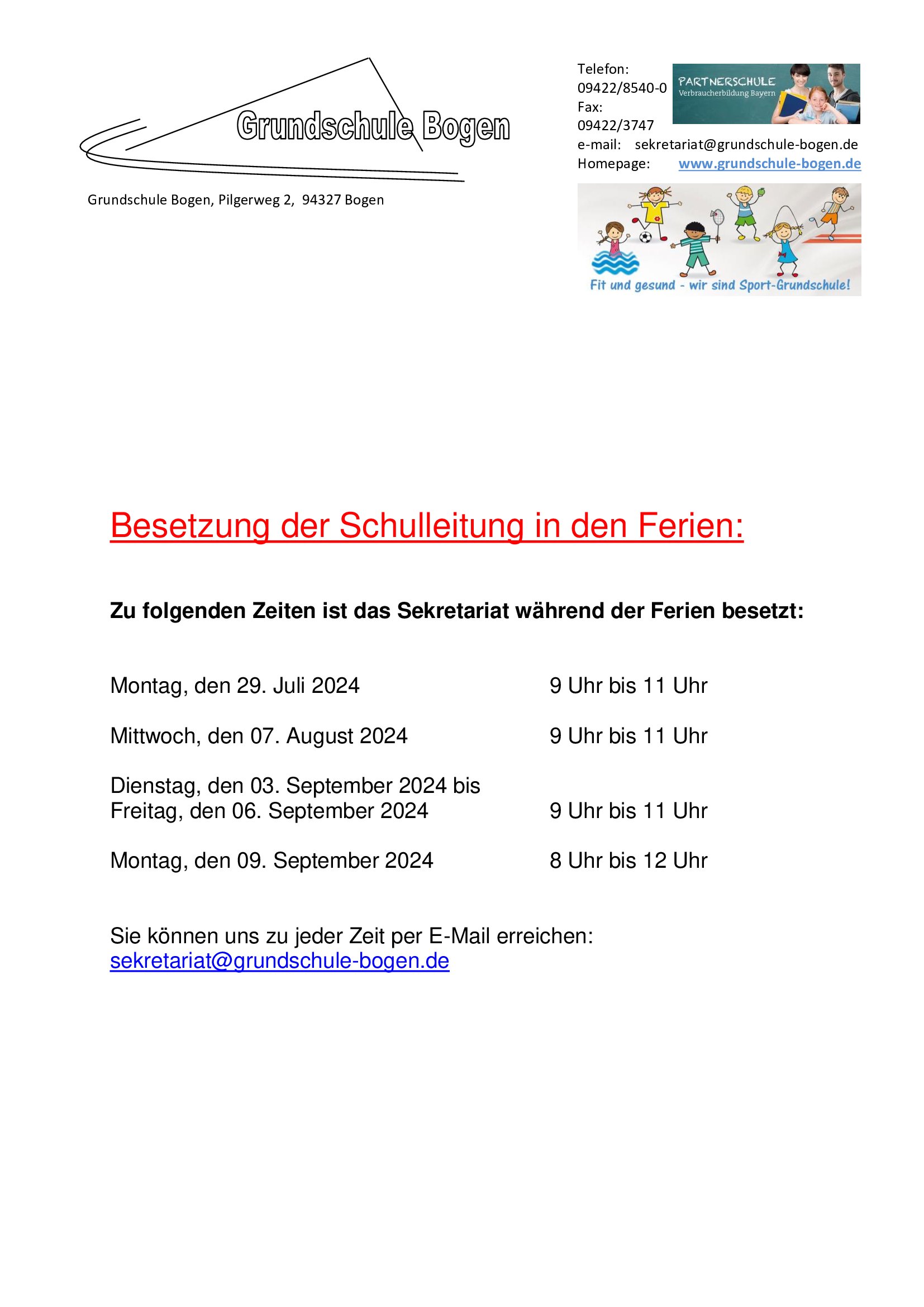 Besetzung Ferien
